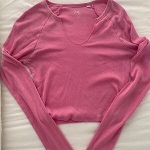PacSun Pink Fitted ling sleeve